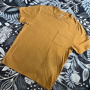 J. Crew Men's Short Sleeve Tee in Mustard